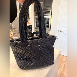 Oliver Thomas NWOT Black Quilted Tote Bag